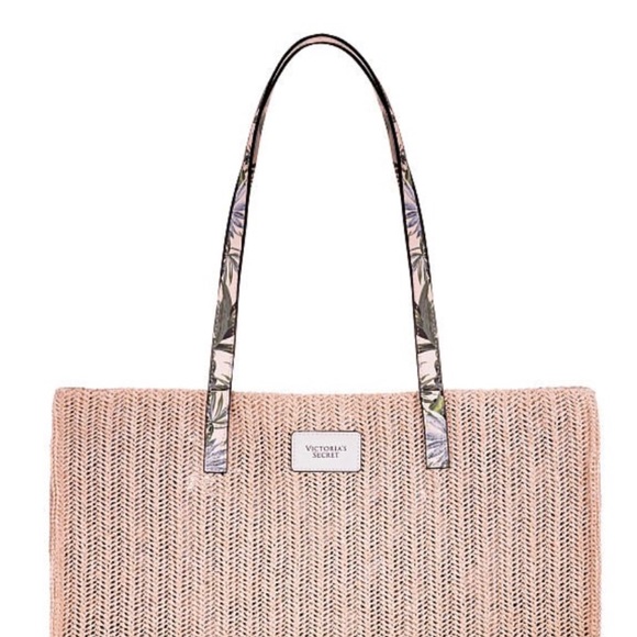 VICTORIA'S SECRET Woven Summer Tote Bag NWT - Picture 2 of 11
